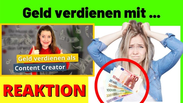 Geld verdienen mit Bloggen / YouTube / Podcast | Als Blogger / YouTuber / Geld verdienen [Reaction]