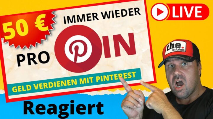 50 € 🤑 Online Geld verdienen mit PINTEREST 📌 als Anfänger (Affiliate Marketing Hack!) [Reaction]