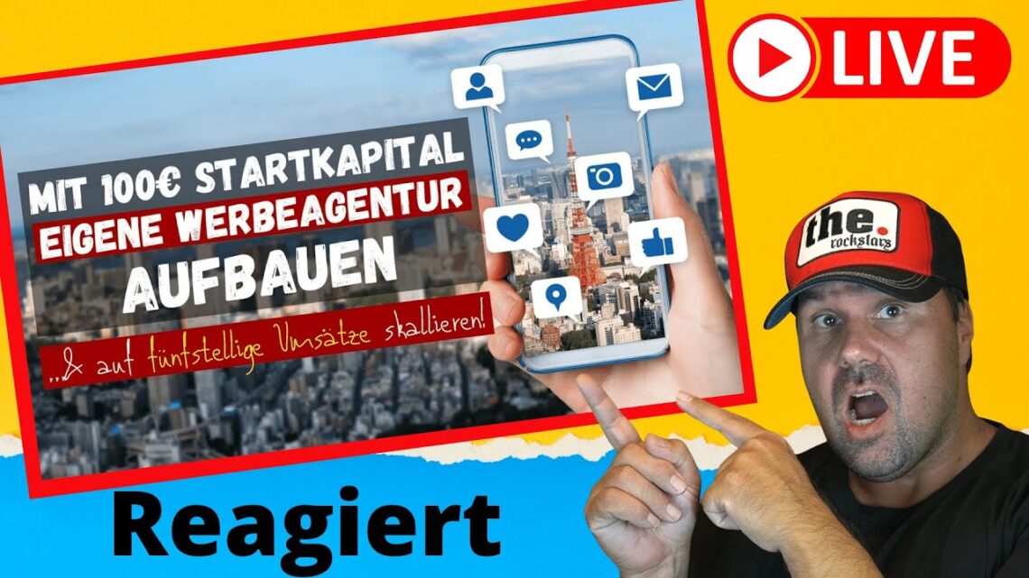 Mit 100€ Startkapital eigene Social Media Agentur gründen - Geld verdienen 2022 [Reaction]