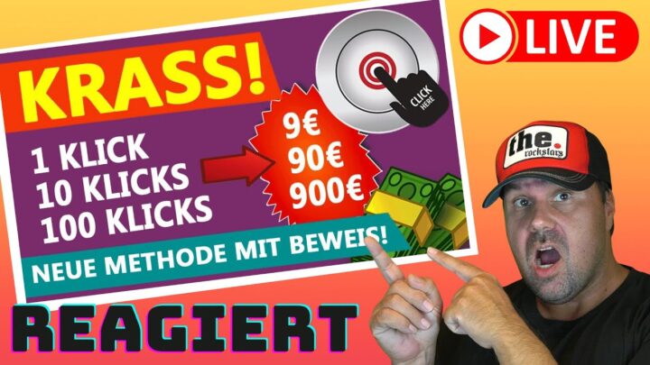 IMMER WIEDER GARANTIERT 9€ PRO KLICK🤑 (Neue Methode Online Geld verdienen – buyperclick) [Reaction]