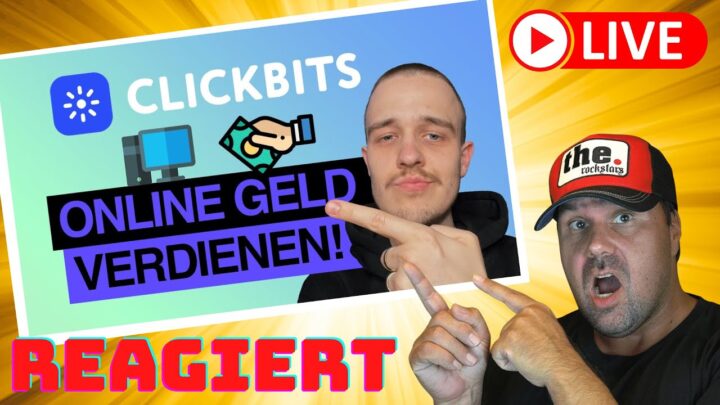 Einfach online Geld verdienen mit Clickbits! | Bis zu 30€ pro Stunde von zu Hause! [Reaction]