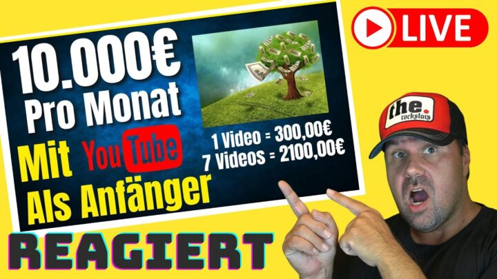 10.000€ PRO MONAT MIT YOUTUBE 💰 (YouTube Geld verdienen Anonym) [Reaction]